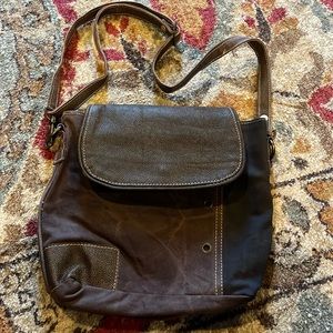 Myra Crossbody Brown Bohemian Style Relaxed Leather Adjustable Strap  #myrabag
